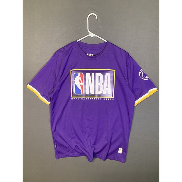 NBA Net-Dri Purple Short Sleeve Graphic T-Shirt Basketball Association Large - Picture 1 of 9